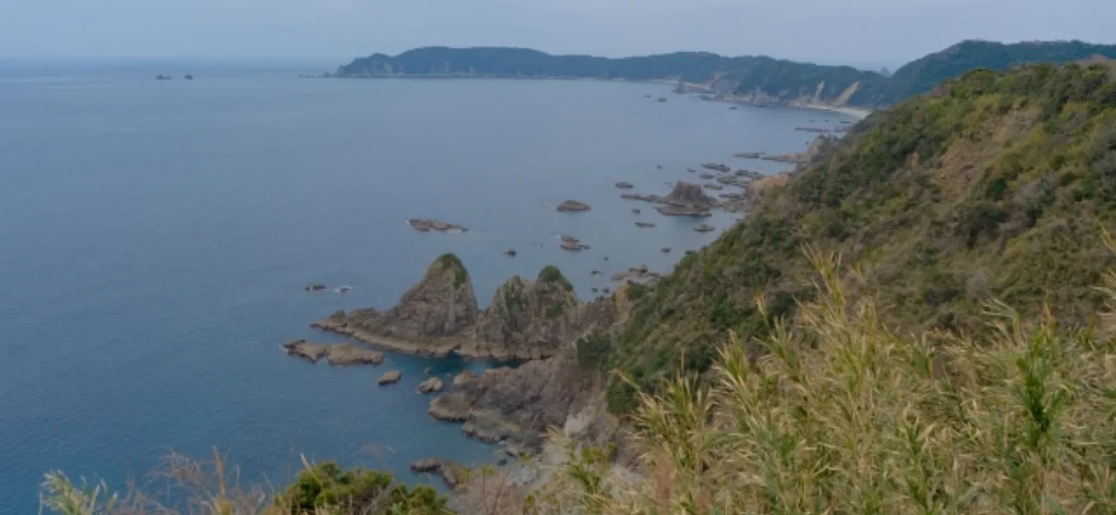 南さつま市笠沙町のリアス式海岸