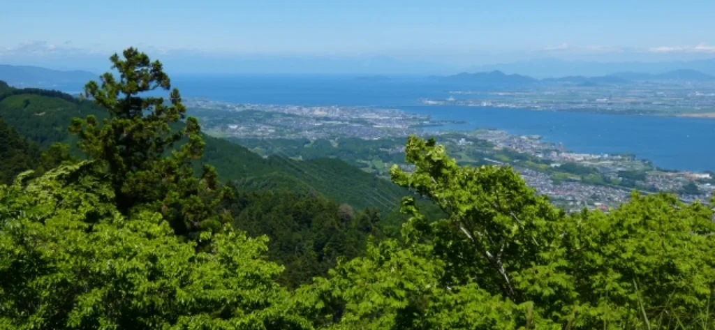 比叡山から望む琵琶湖