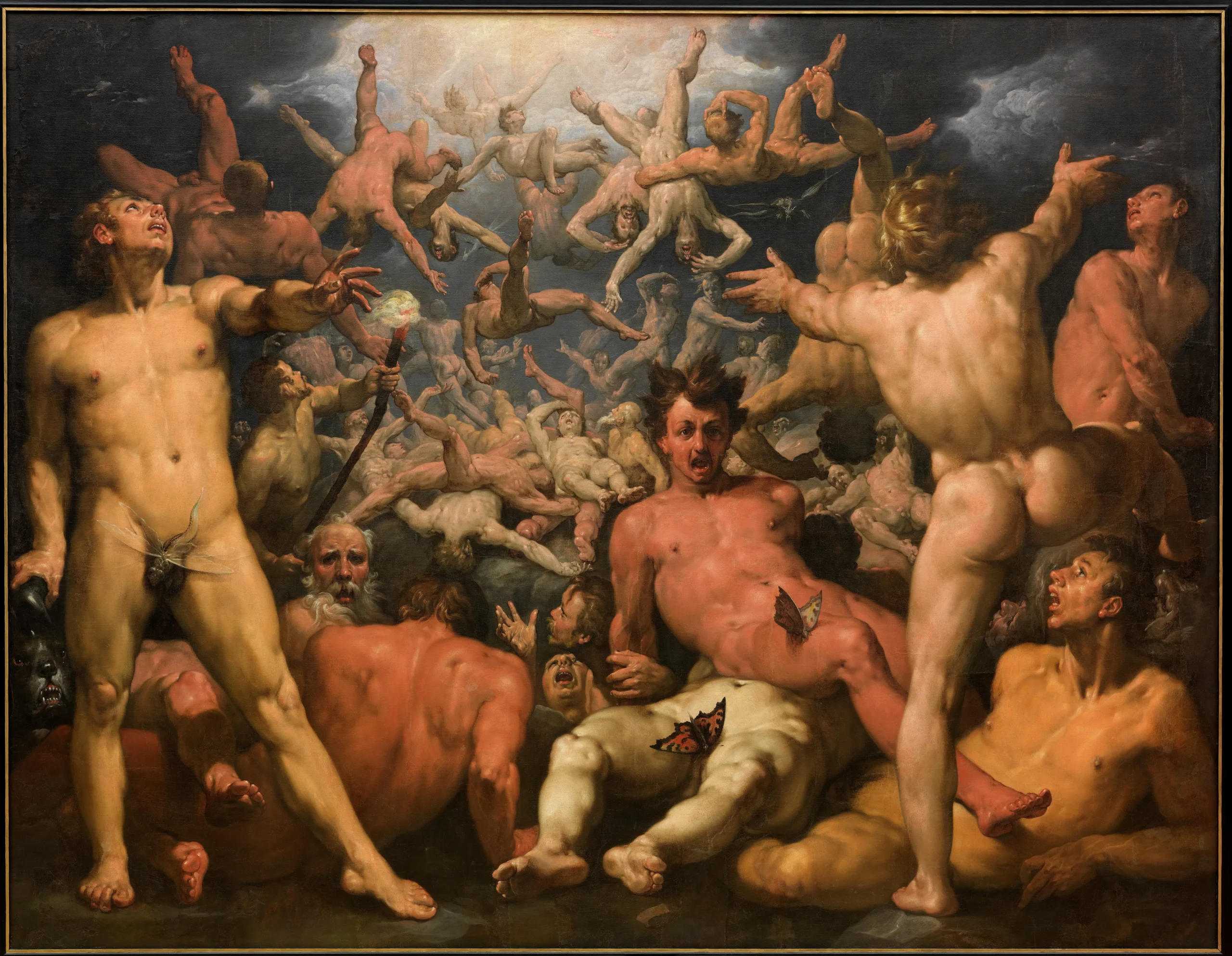 コルネリス・コルネリス・ファン・ハールレム『ティターンズの陥落』1596–1598年頃