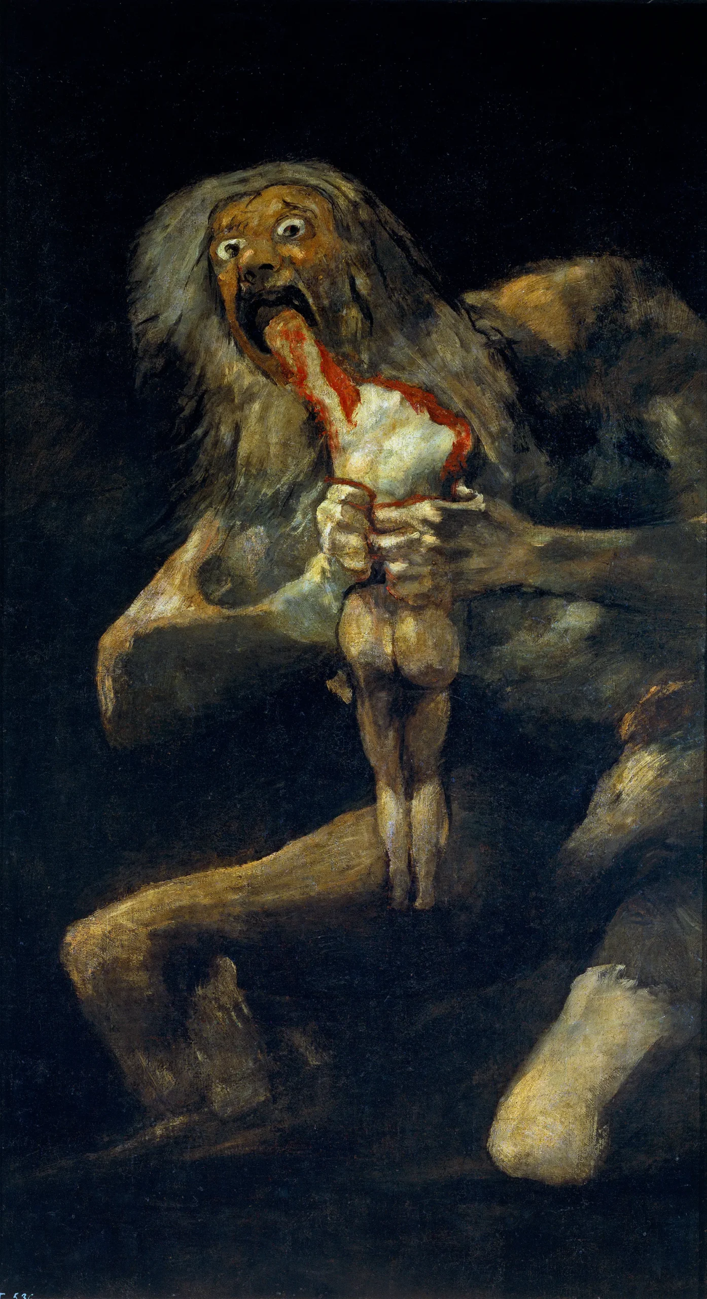 フランシスコ・デ・ゴヤ『我が子を食らうサトゥルヌス』1819-1823年