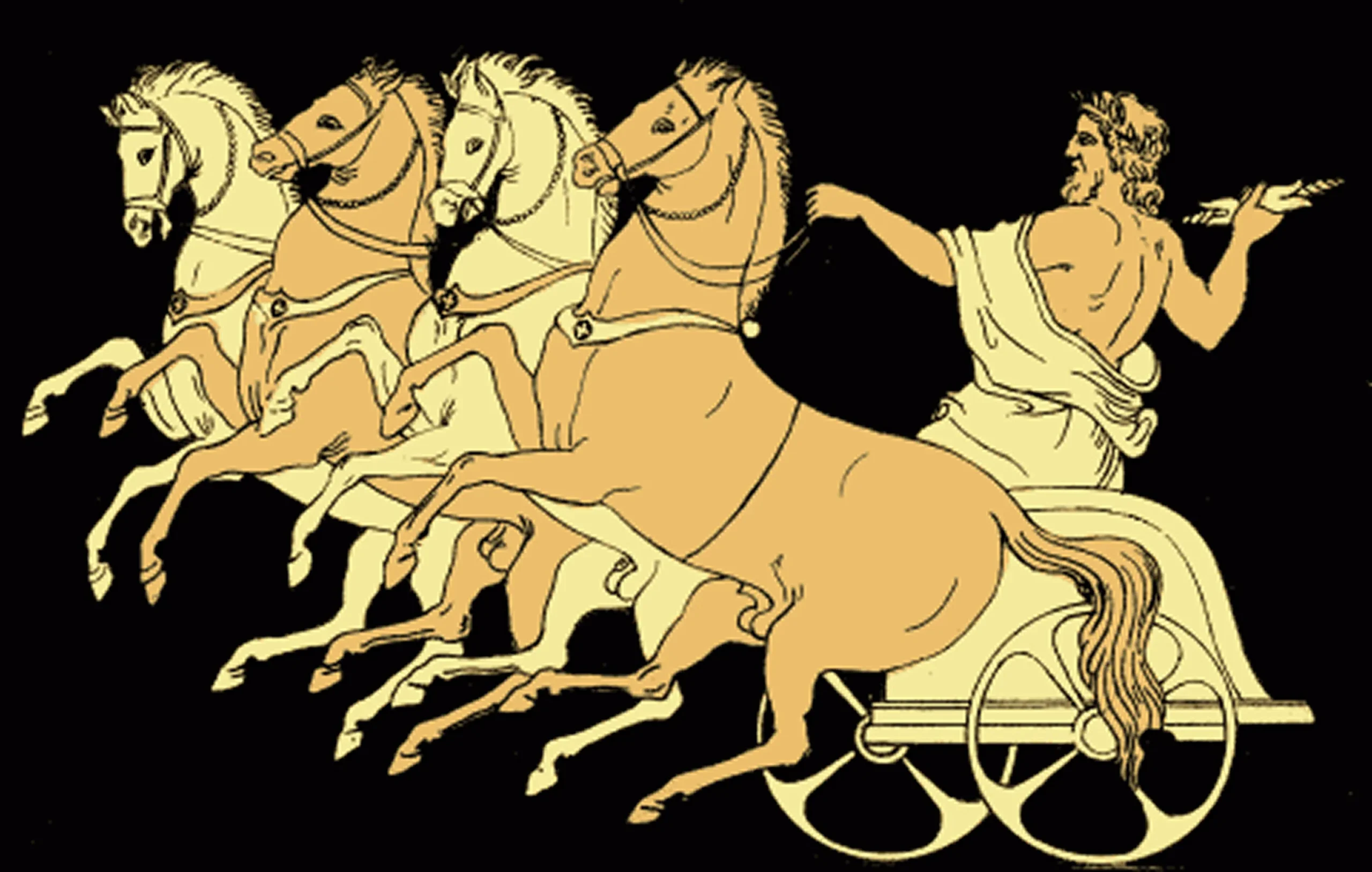 アルフレッド・チャーチ『ギリシャ悲劇の物語』より-ゼウスの戦車1879年