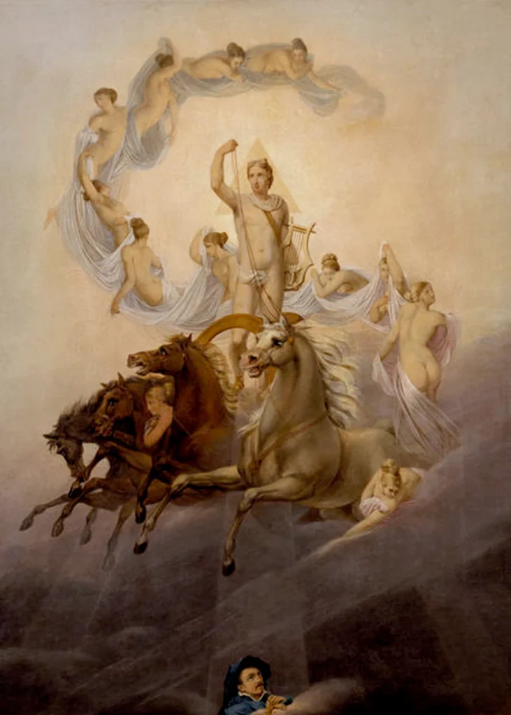 ゲオルク・フリードリヒ・ケルスティング『時を刻むアポロ』1822年