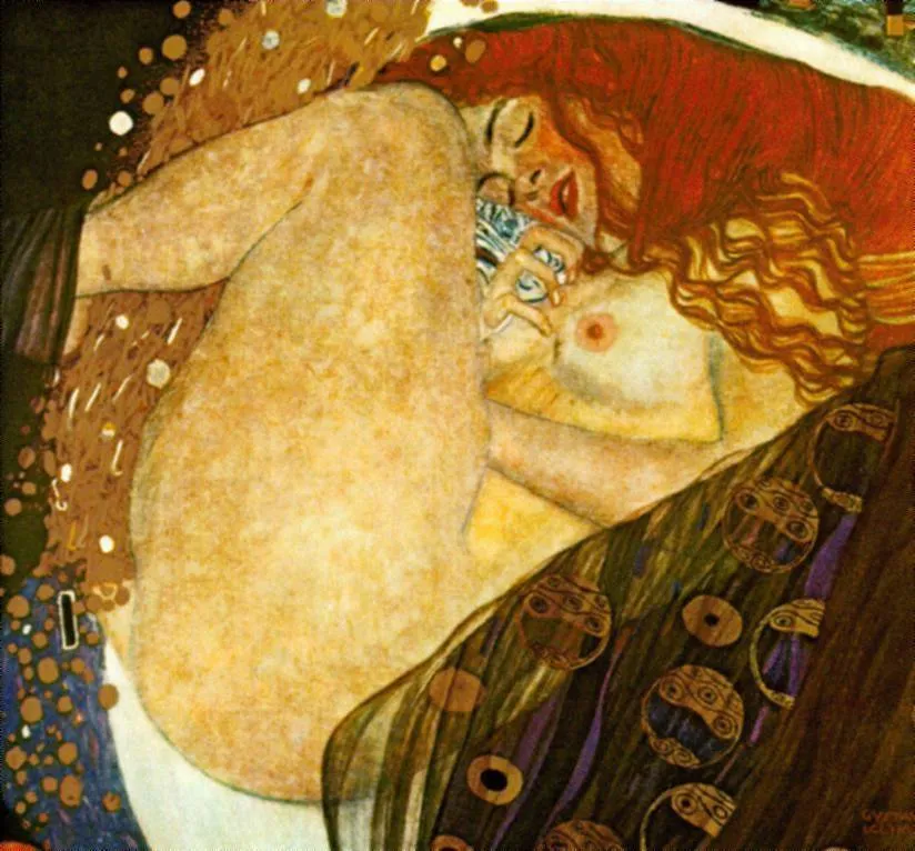 グスタフ・クリム『ダナエ』1907年