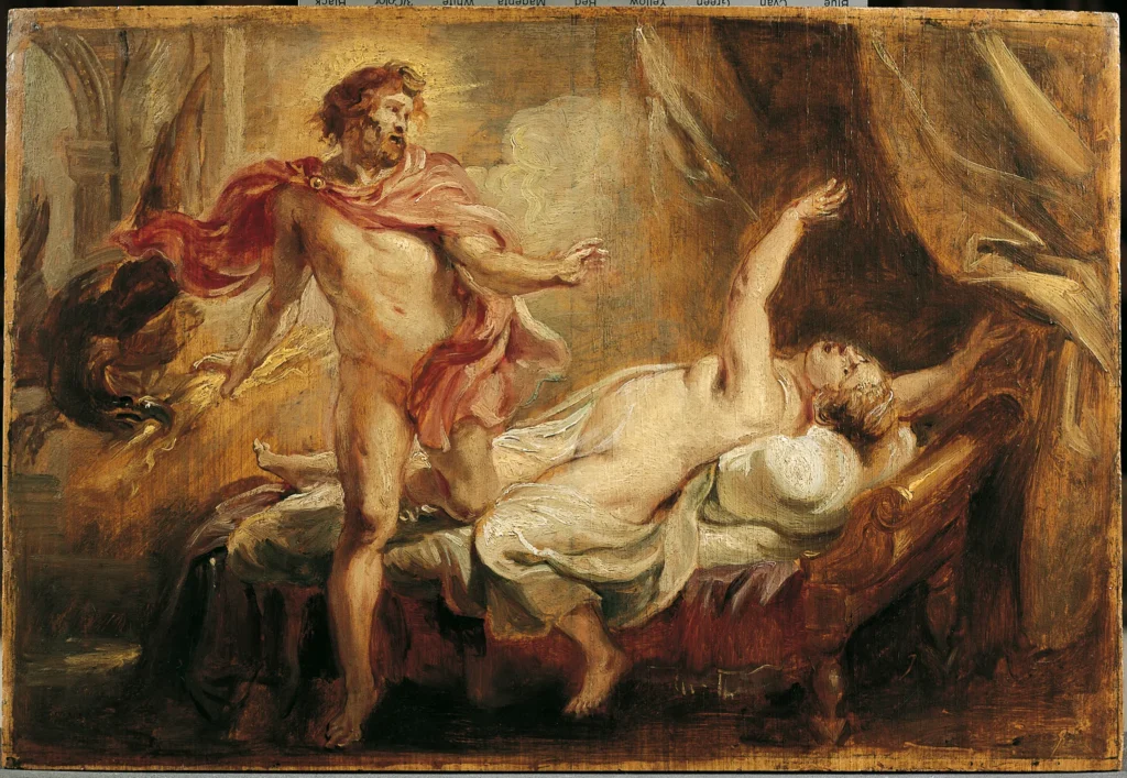 ピーテル・パウル・ルーベンス『セメレの死』1640年頃