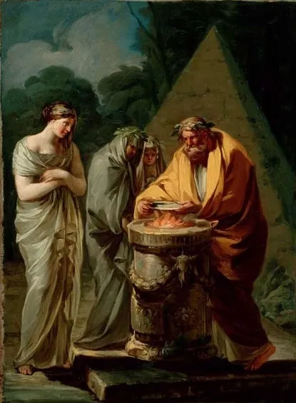 フランシスコ・デ・ゴヤ『ウェスタへの供儀』1771年