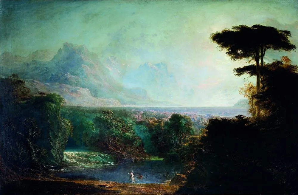 ジョン・マーティン『アルフェウスとアレトゥーサ』1832年