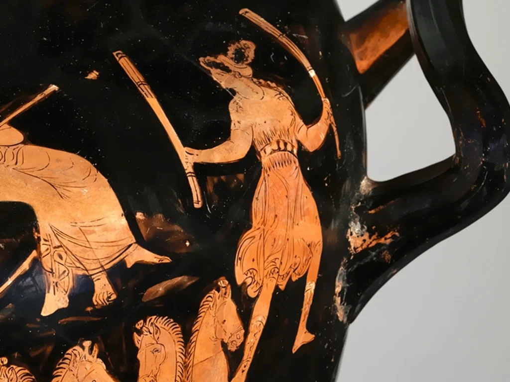 テラコッタの水差しに描かれたヘカテ紀元前340-330年頃