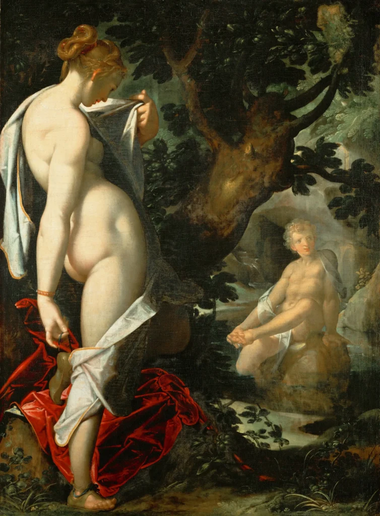 バルトロメウス・スプランヘル『サルマキスとヘルマプロディートス』1580年頃