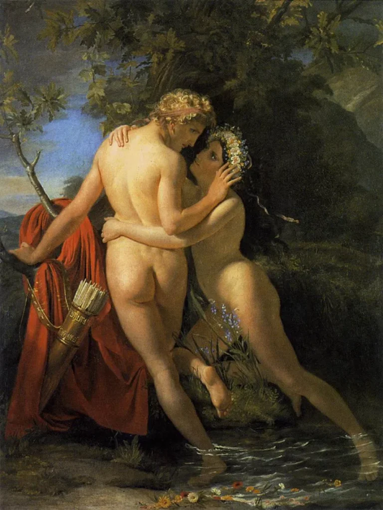 フランソワ=ジョセフ・ナヴェス『ニンフ・サルマキスとヘルマフロディトゥス』1829年