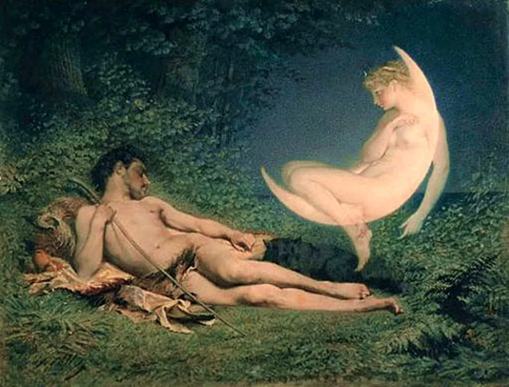 ビクター・フローレンス・ポレット『セレネとエンデュミオン』1850年-1860年