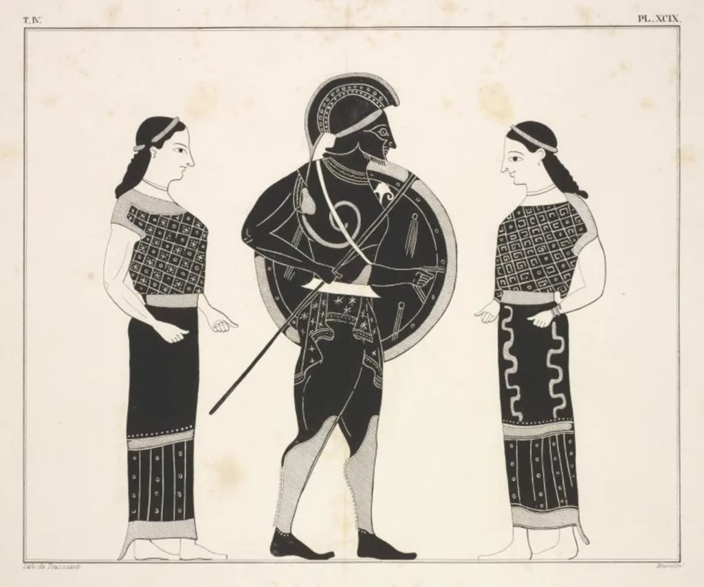 Housselin, Alexis Louis Pierre『Mars between two Graces』1844年 - 1861年