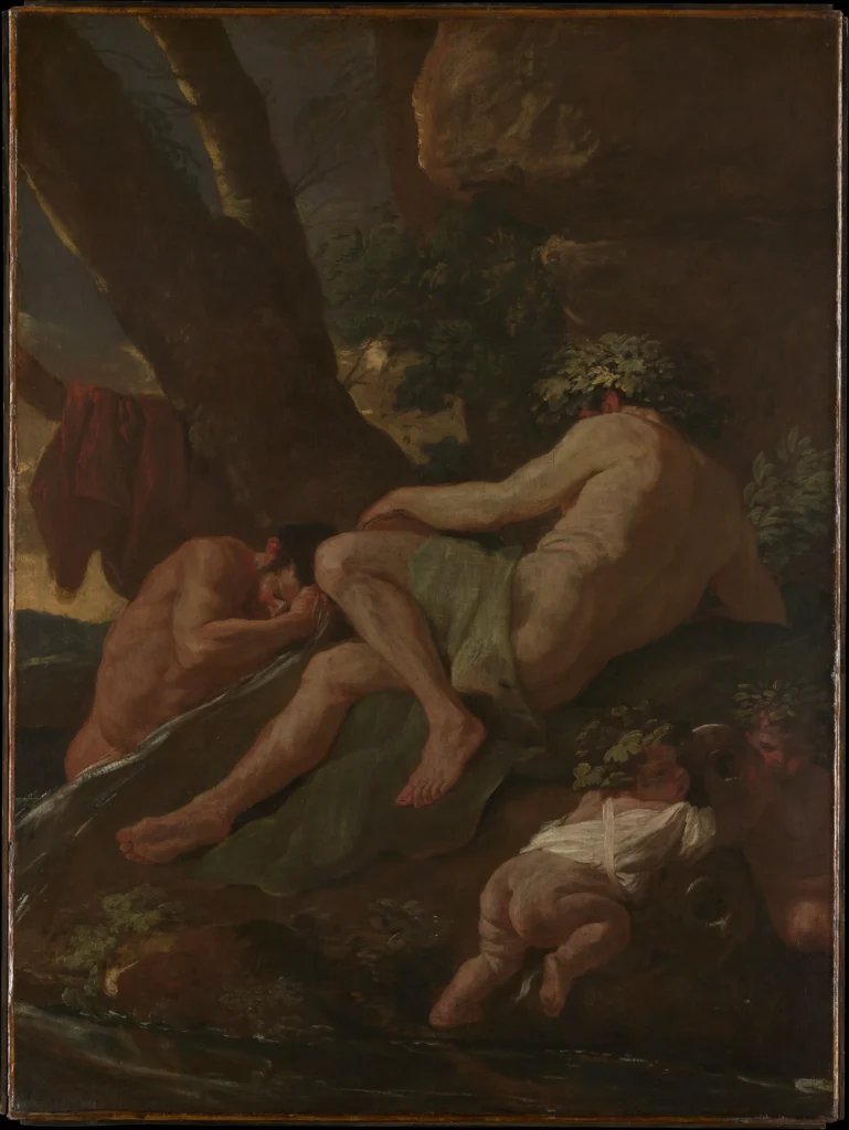Nicolas Poussin『Midas Washing at the Source of the Pactolus』1627年