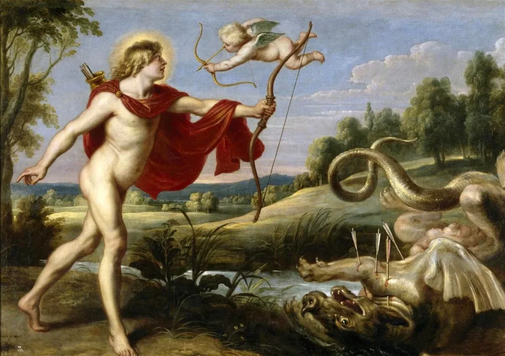 ピーテル・パウル・ルーベンスとコルネリス・デ・フォス アポローンとピュートーン』1636年-1638年
