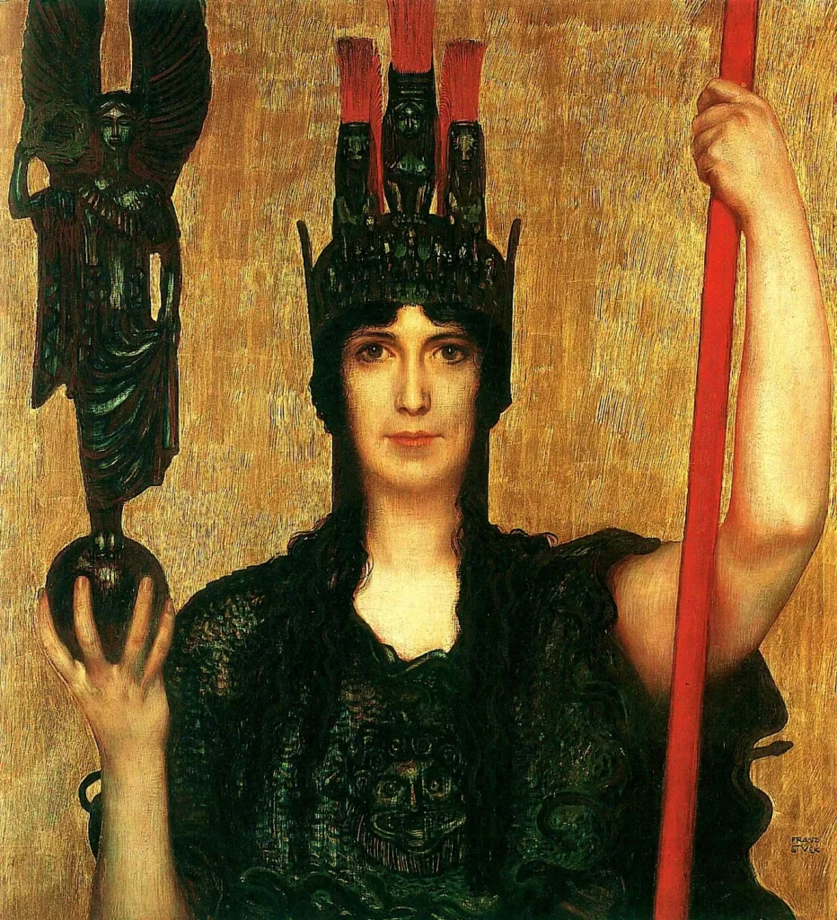 フランツ・フォン・シュトゥック『パラス・アテナ』1898年