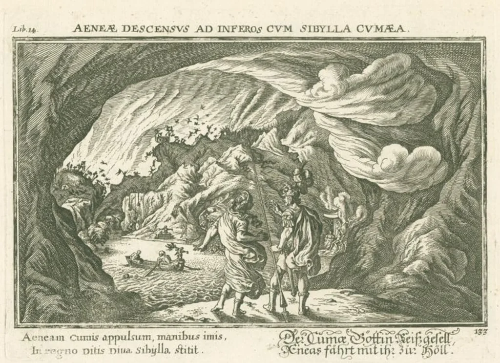 Baur, Joh. Wilhelm『クマエの巫女とともに冥界へ降りるアエネアス』1700年頃