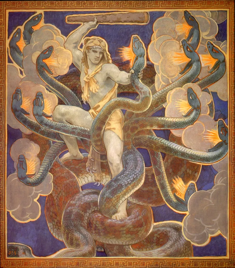 ジョン・シンガー・サージェント「ヘラクレスとヒュドラ」1921年