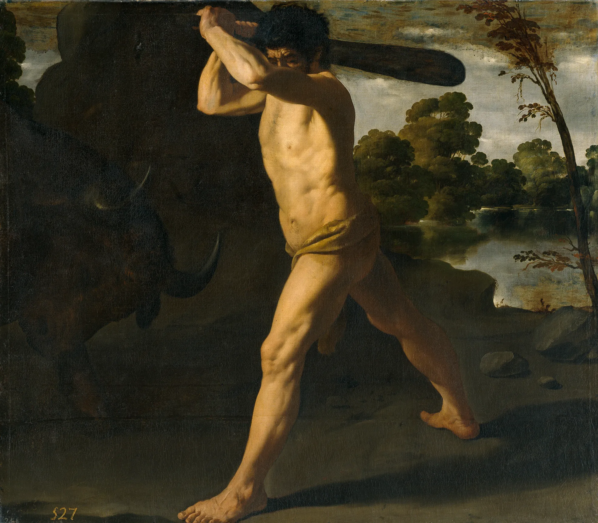 フランシスコ・デ・スルバラン『ヘラクレスとクレタの牡牛』1634年