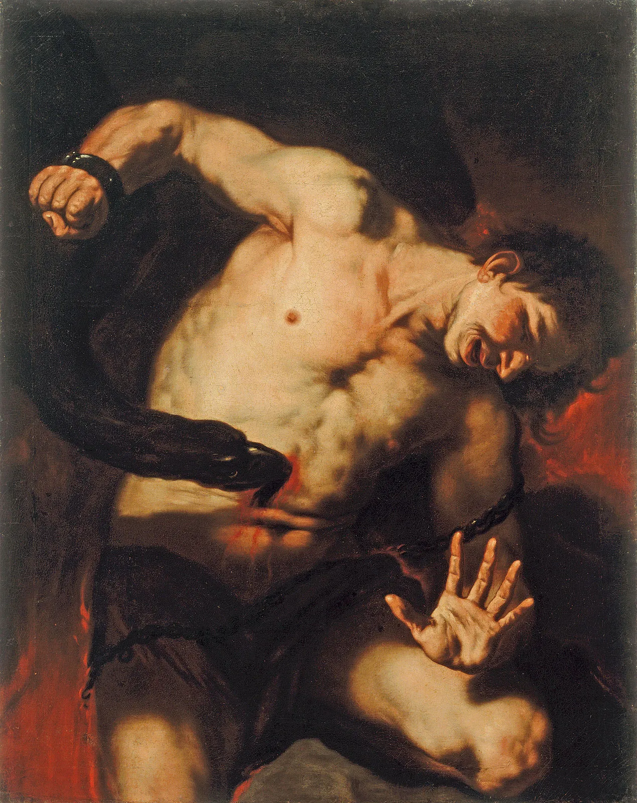 ルカ・ジョルダーノ『縛られたプロメテウス』1666年頃