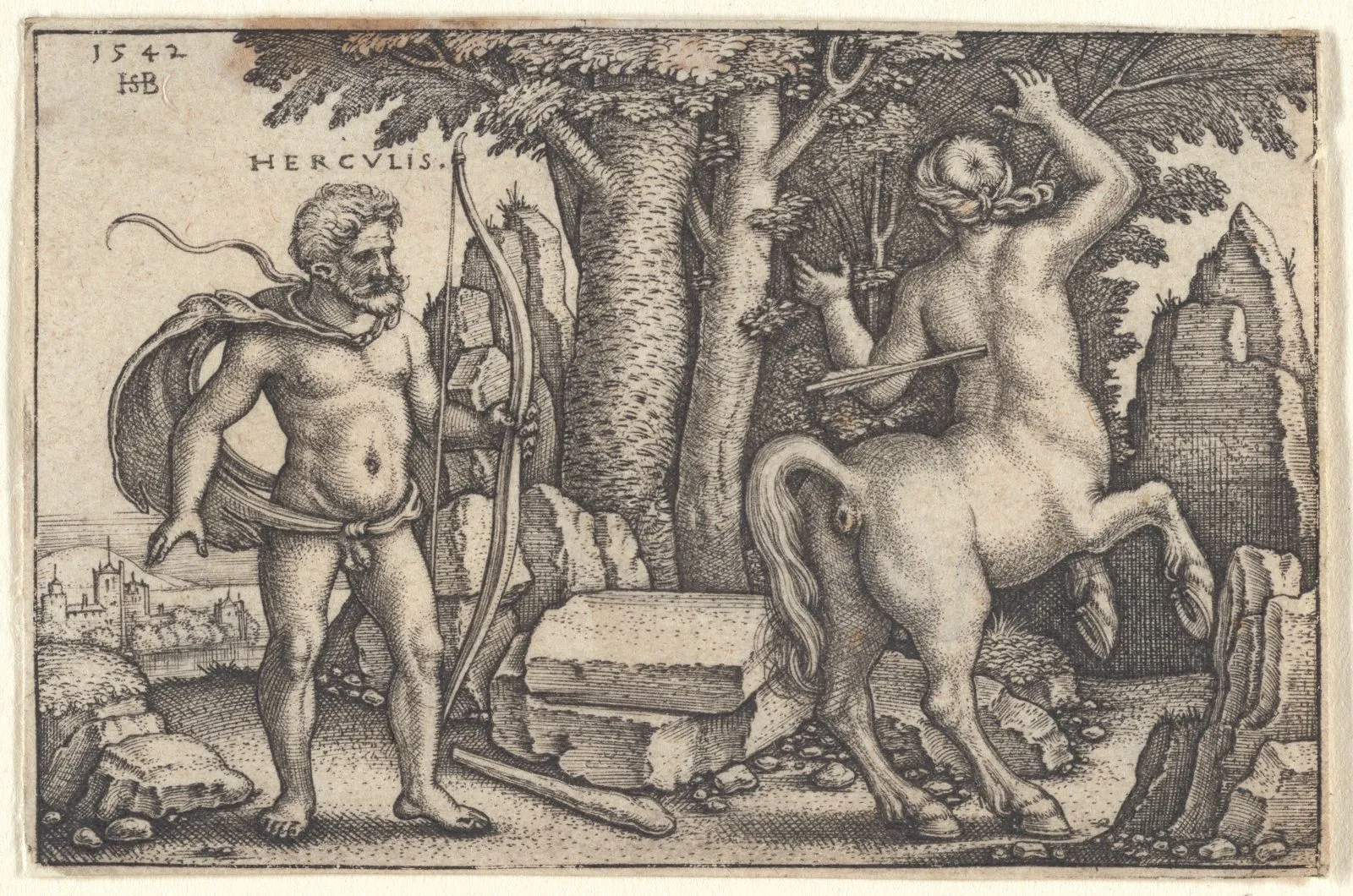 ハンス・ゼーバルト『ヘラクレスとネッソス』1542年