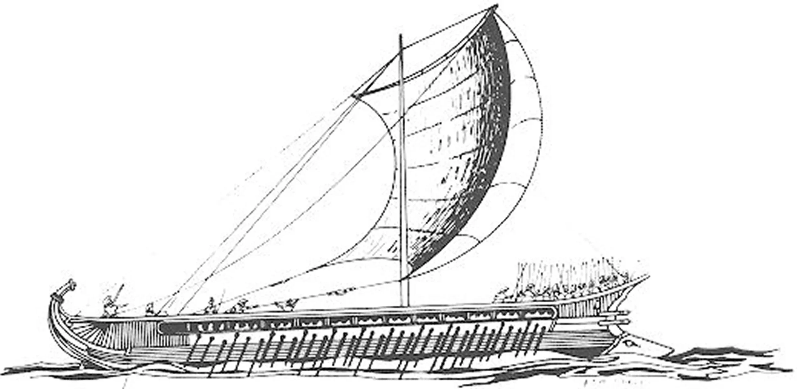 『古代および中世の戦争：古典戦争の戦略、戦術、リーダーシップの歴史』より「ギリシャの三段櫂船」1984年