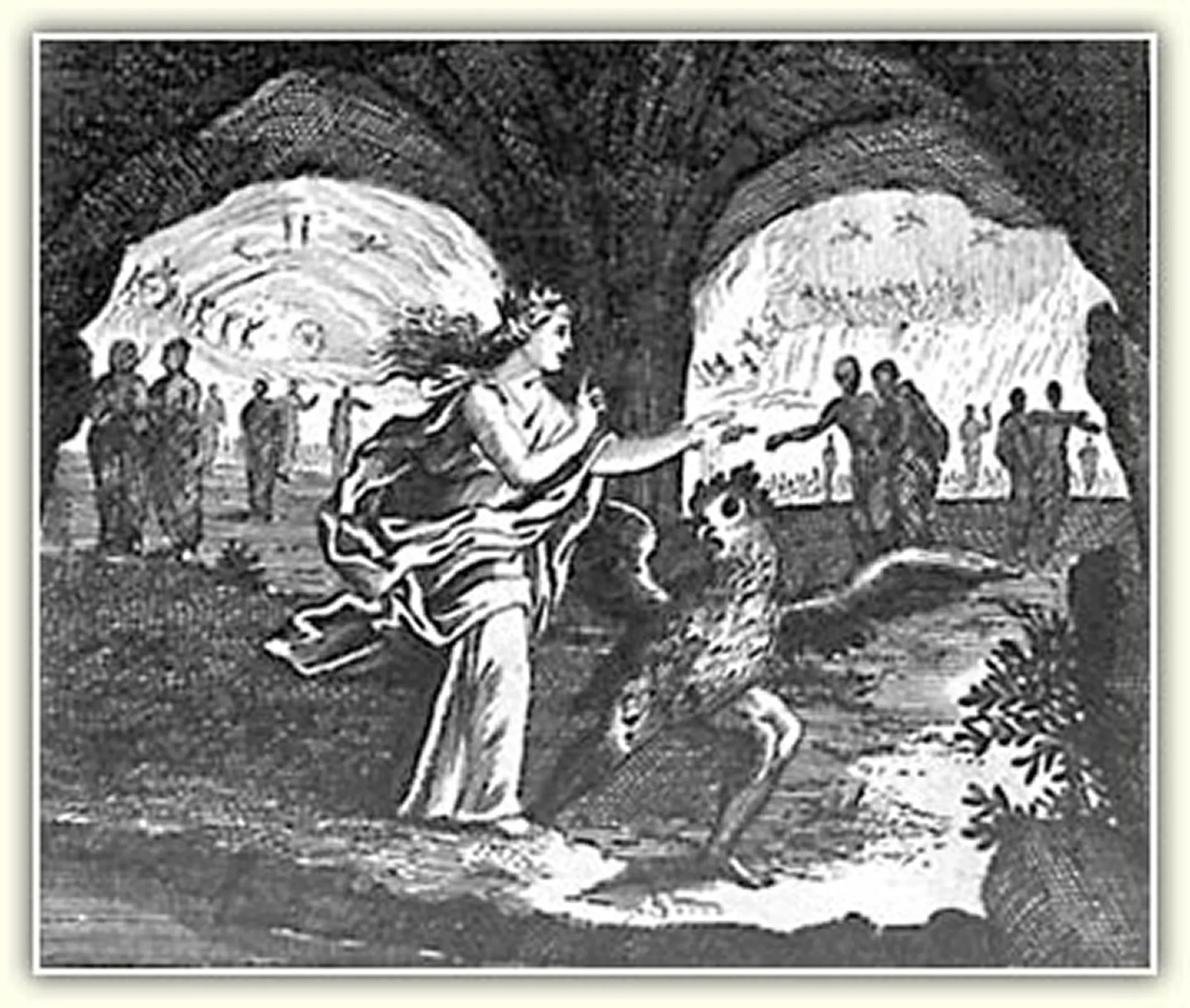 作者不明「ミミズクと化すアスカラポス」