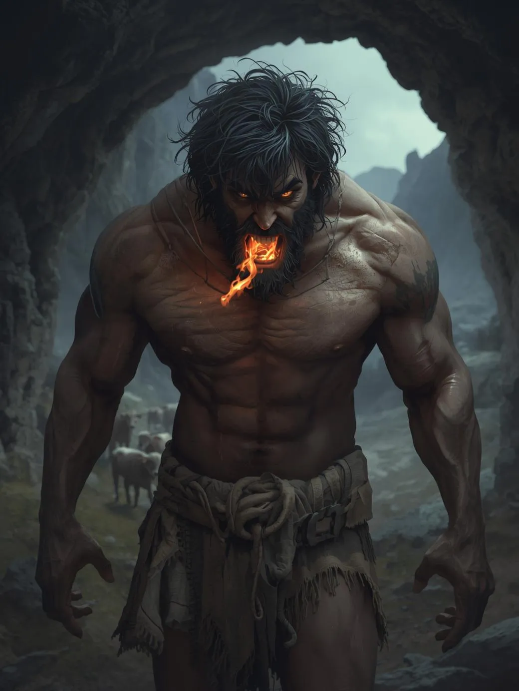 火を吐く巨人カクス