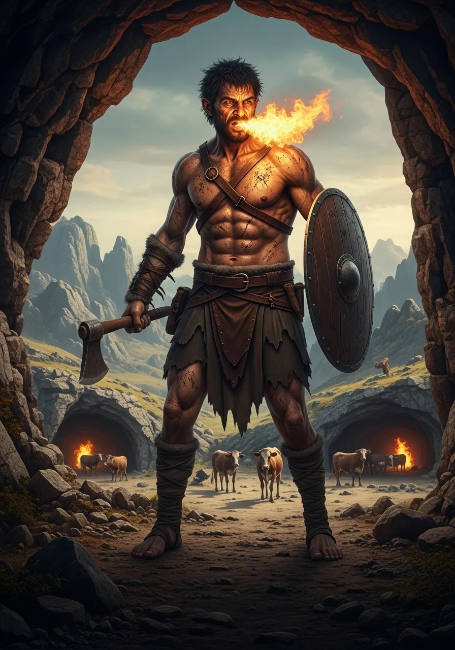 火を吐く巨人カクス