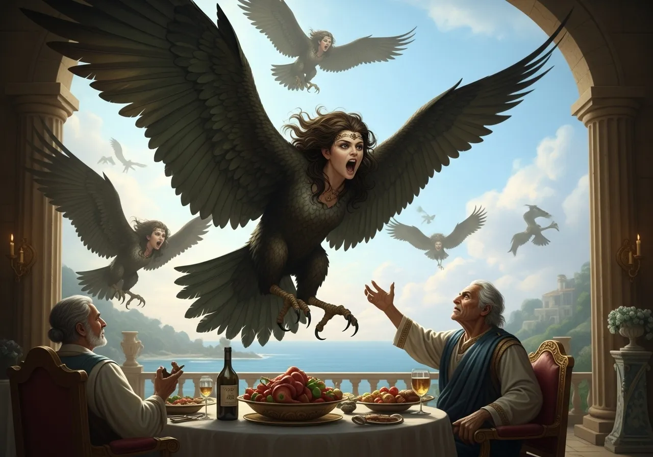 人面の鳥ハルピュイア