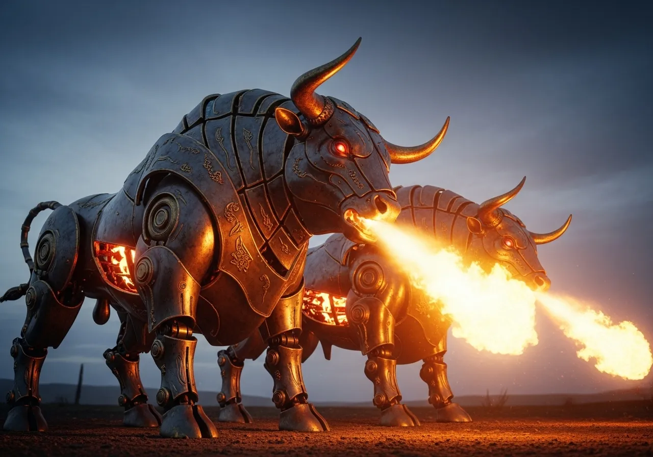 青銅製四足歩行型制圧用兵器カルコタウロイ