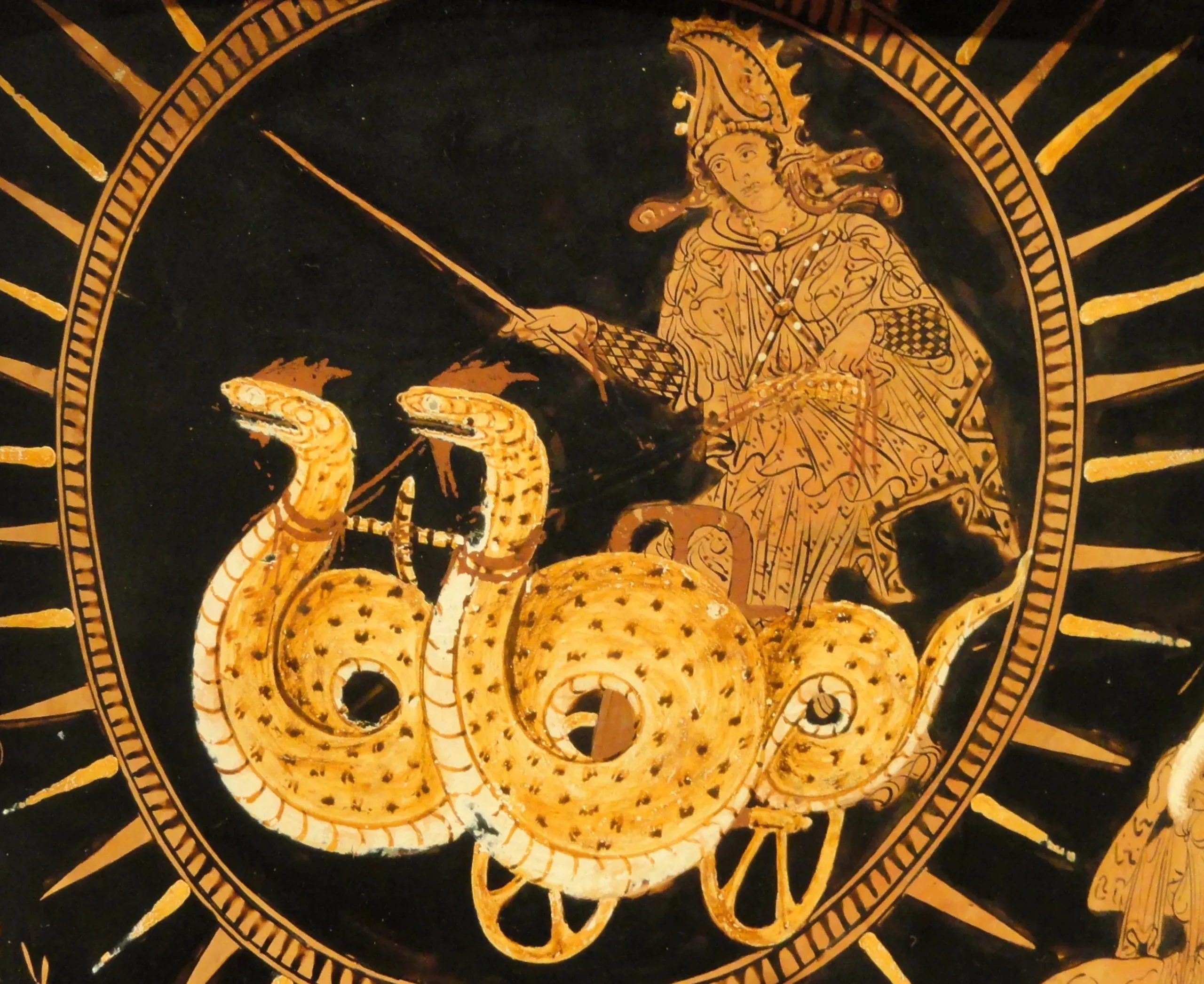 クラテールに描かれたメーデイア