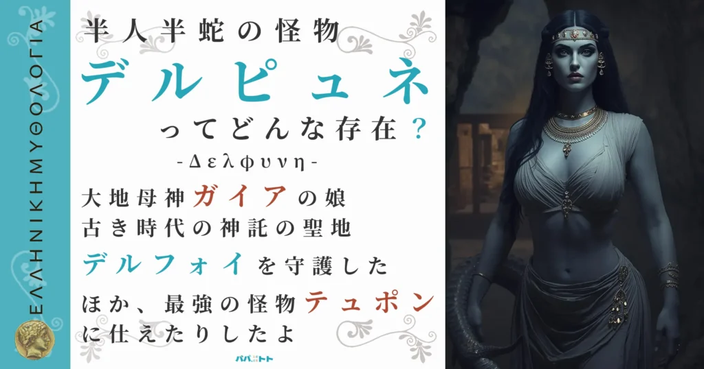 半人半蛇の怪物デルピュネ