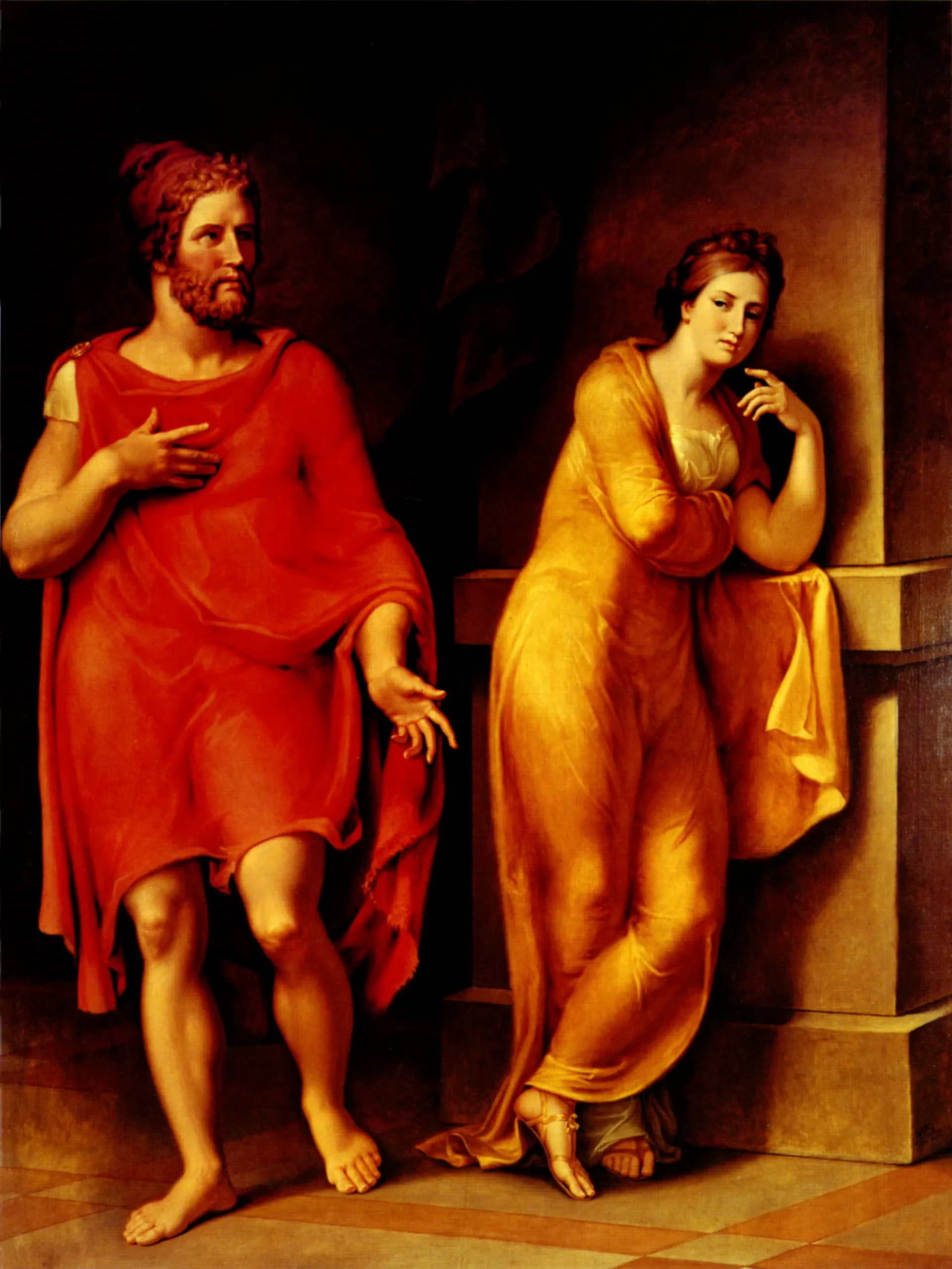 ヨハン・ハインリヒ・ヴィルヘルム・ティッシュバイン『オデュッセウスとナウシカ』1819年