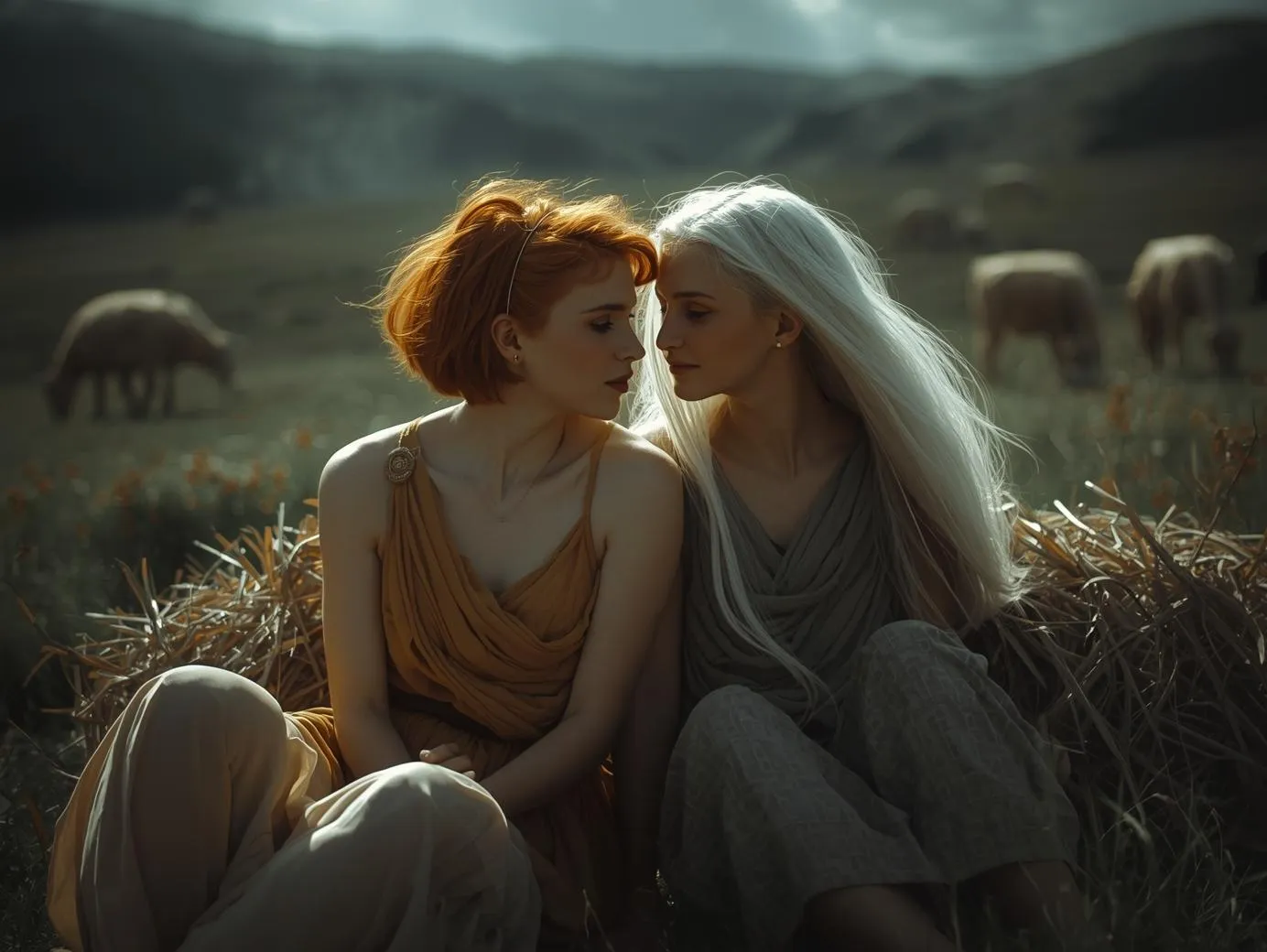 太陽神の娘たちパイトゥーサとランペティア