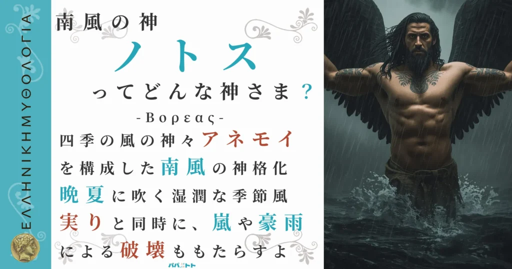 南風の神ノトス