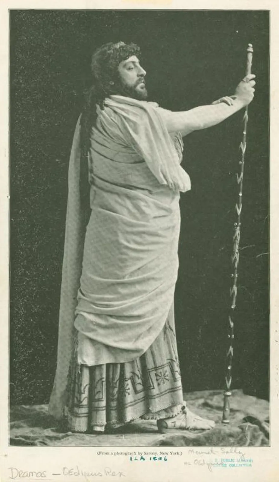 「オイディプス役のムーネ＝シュリー」1896年