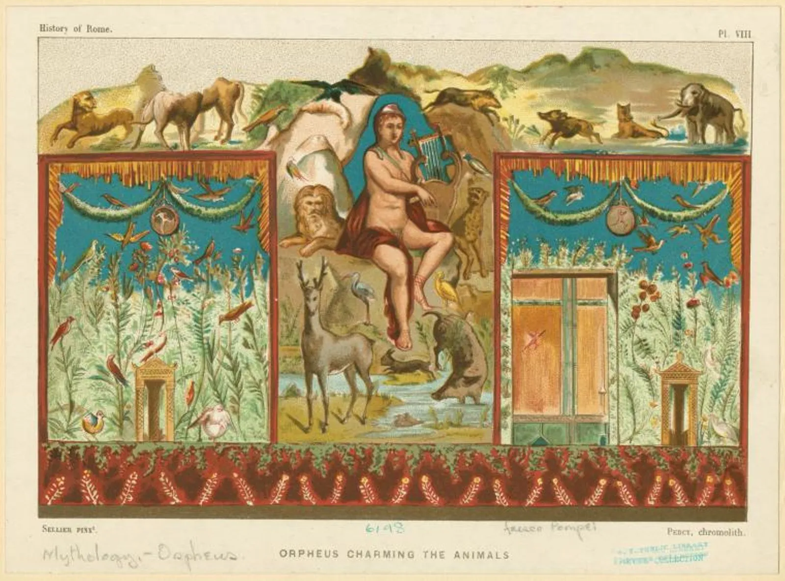 『動物たちを魅了するオルフェウス』1890年