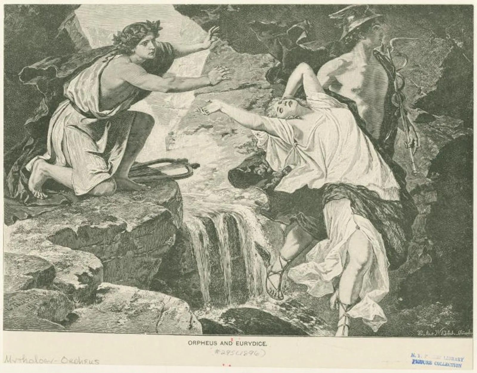 ルートヴィヒ・ティエルシュ『オルフェウスとエウリュディケ』1892年