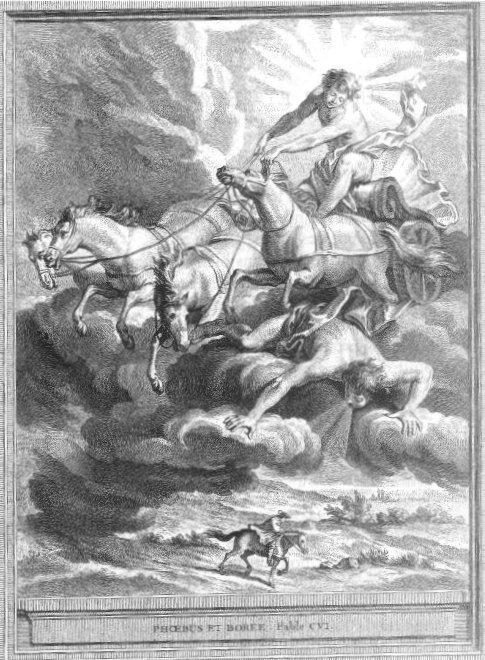 ジャン＝バティスト・ウードリーラ・フォンテーヌ寓話の宇宙的解釈『北風と太陽』1735年