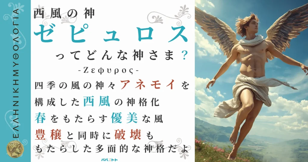 西風の神ゼピュロス