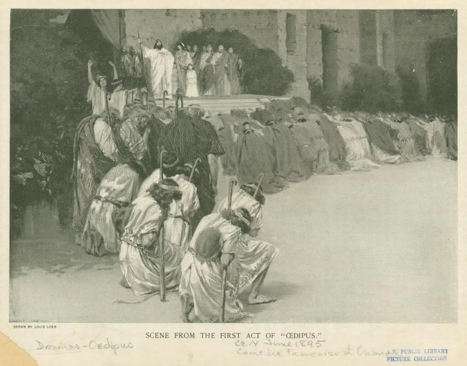 『オイディプス』第一幕のワンシーン1895年-1906年頃
