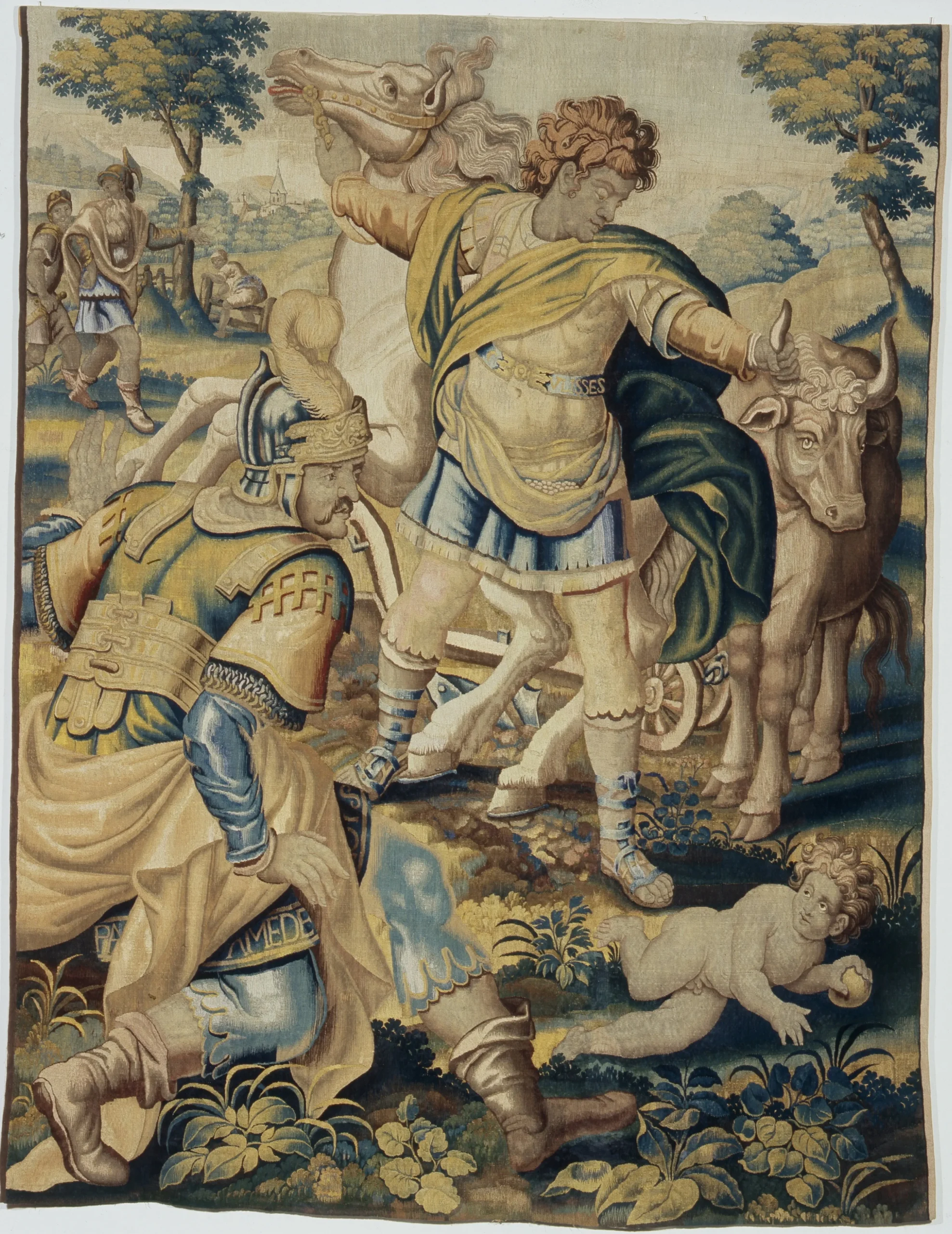 作者不明「オデュッセウスは狂気を偽る」17世紀初頭