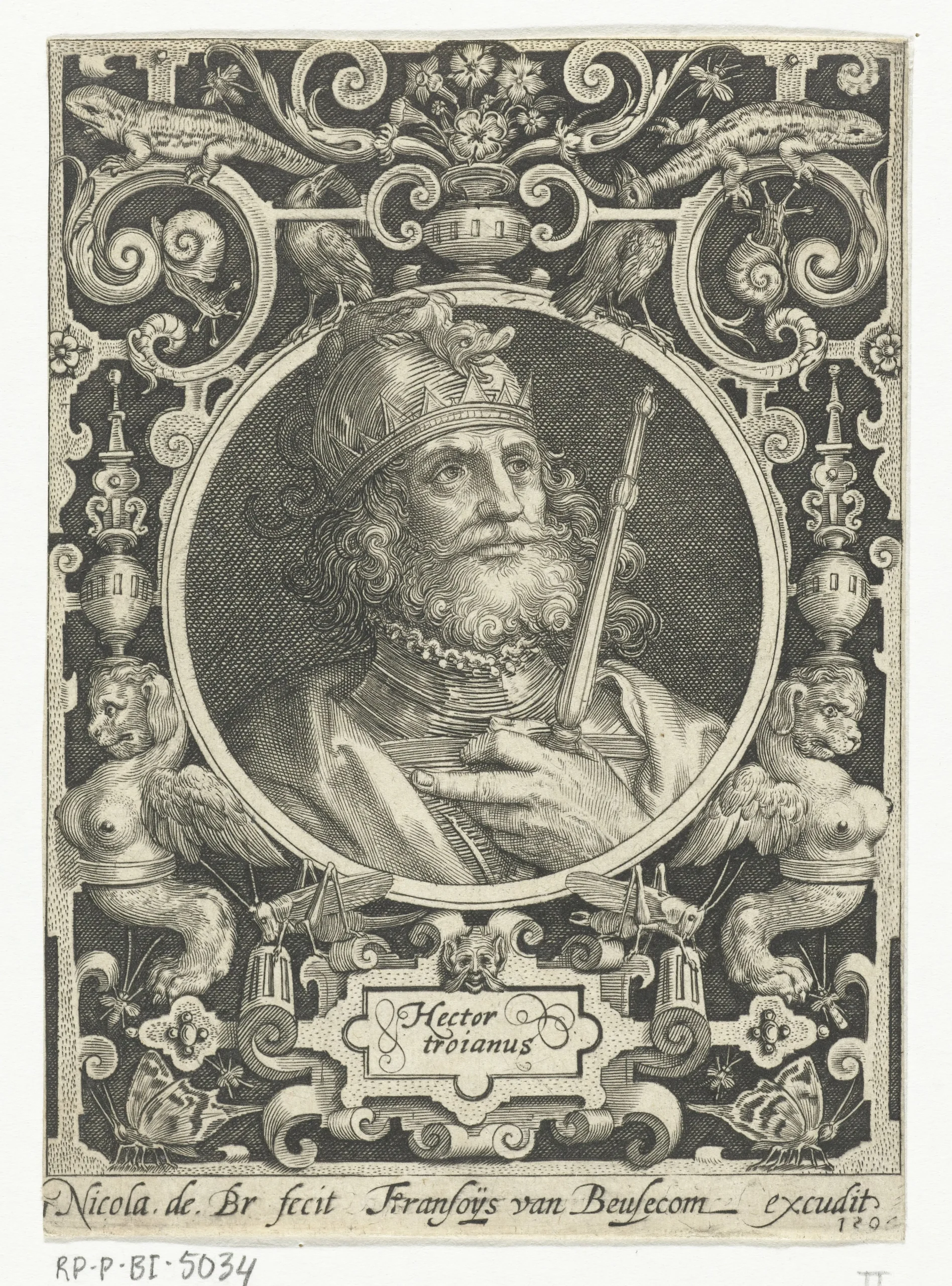 「ヘクトールの肖像画」1594年