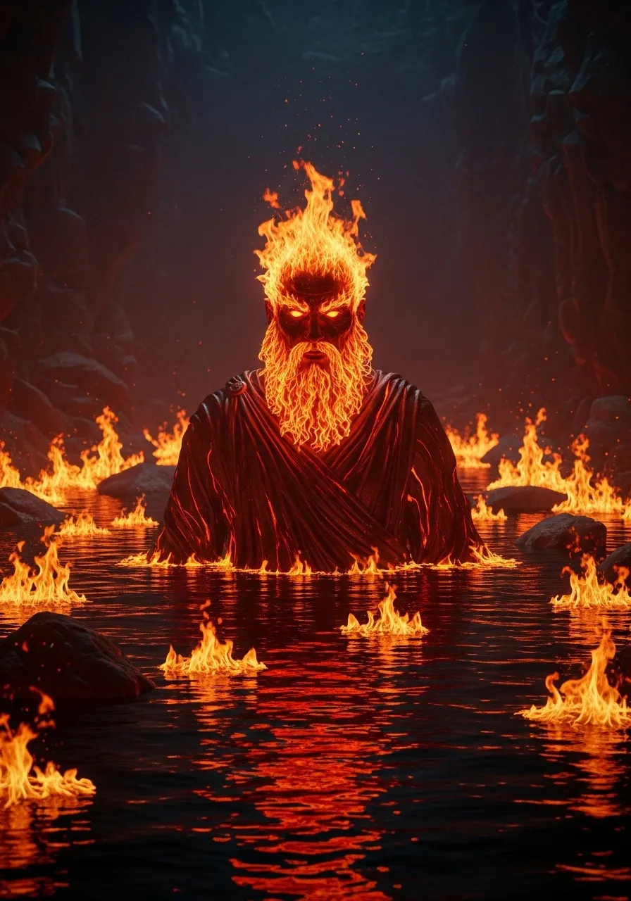 冥界の河神ピュリプレゲトン