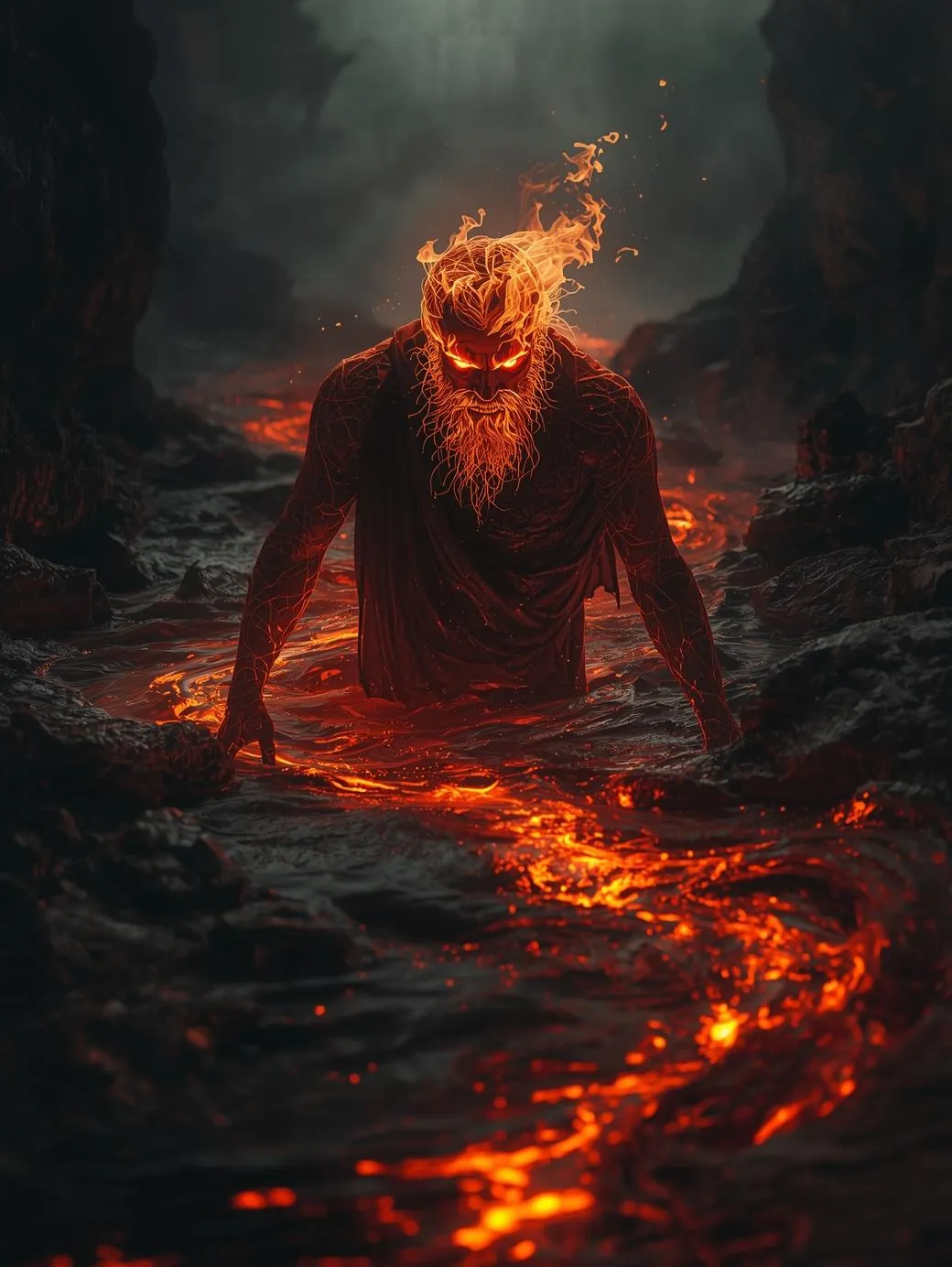 冥界の河神ピュリプレゲトン