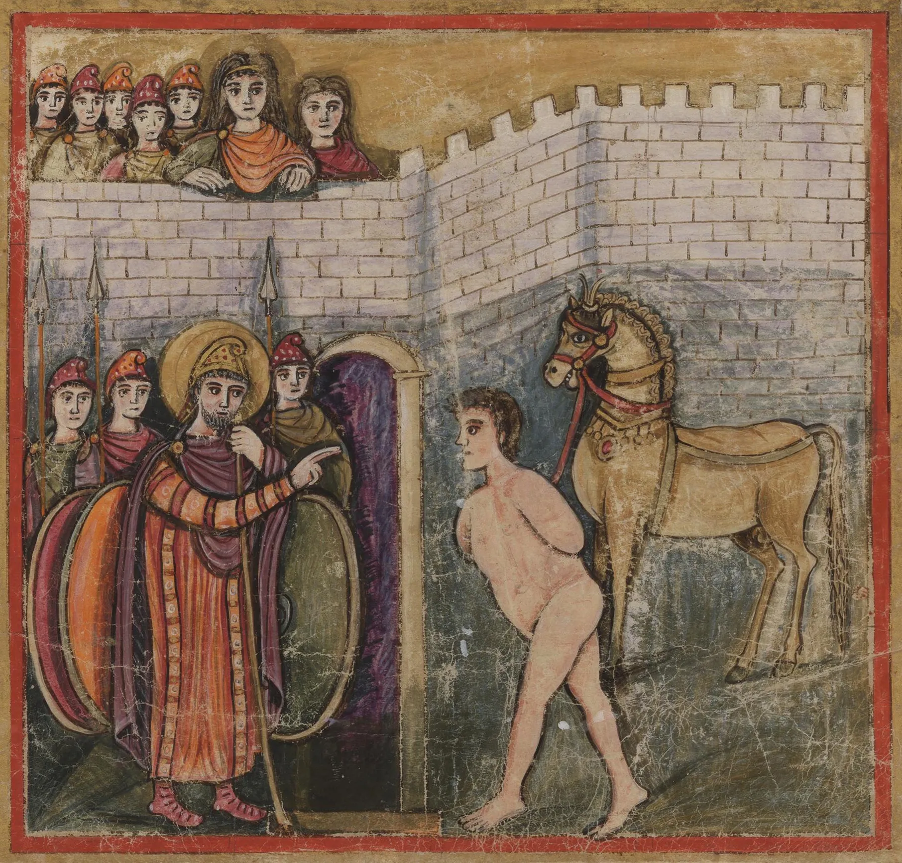 「トロイア城壁前で捕虜となるシノーン」年代不明