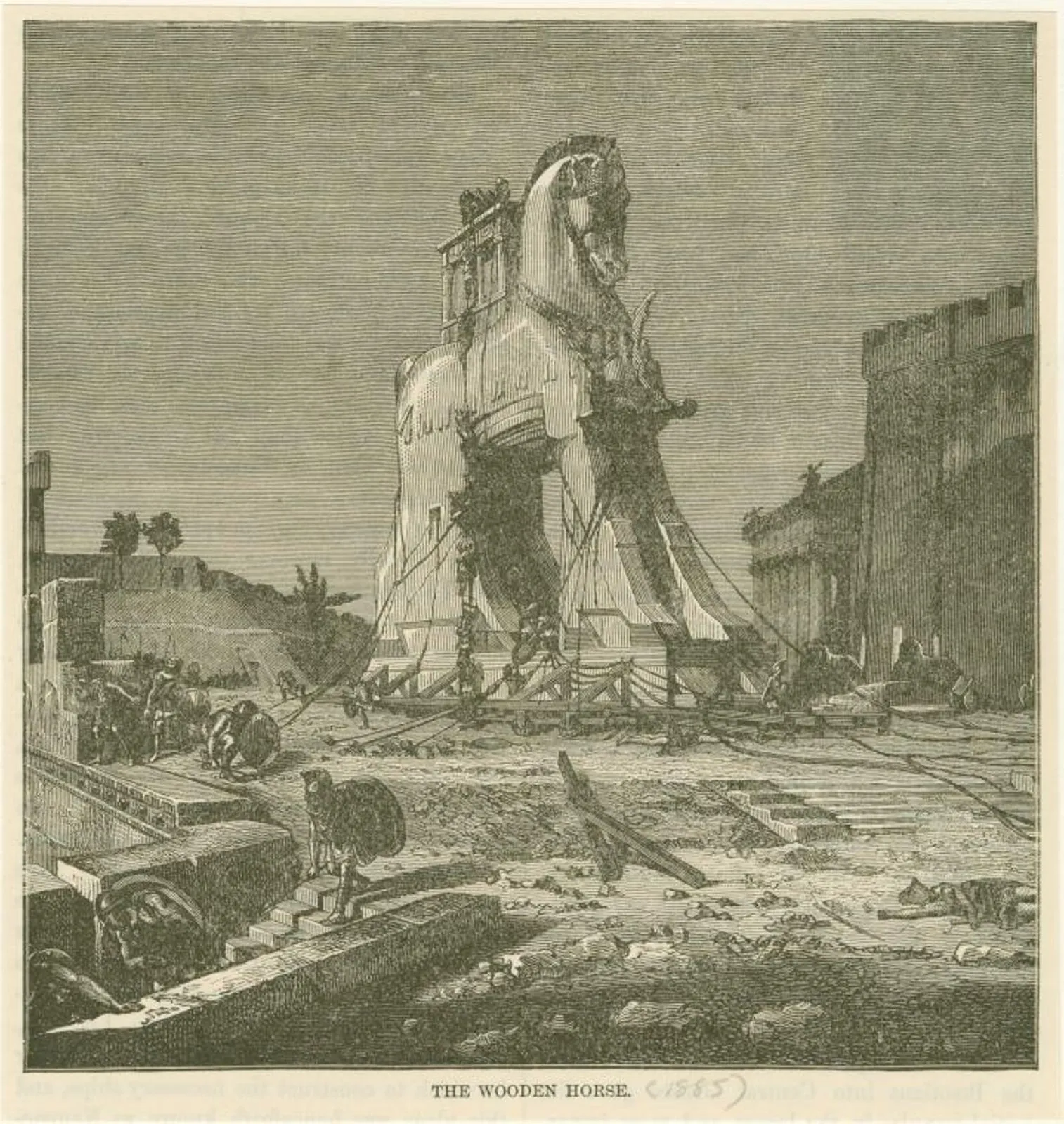 『トロイアの木馬』1885年