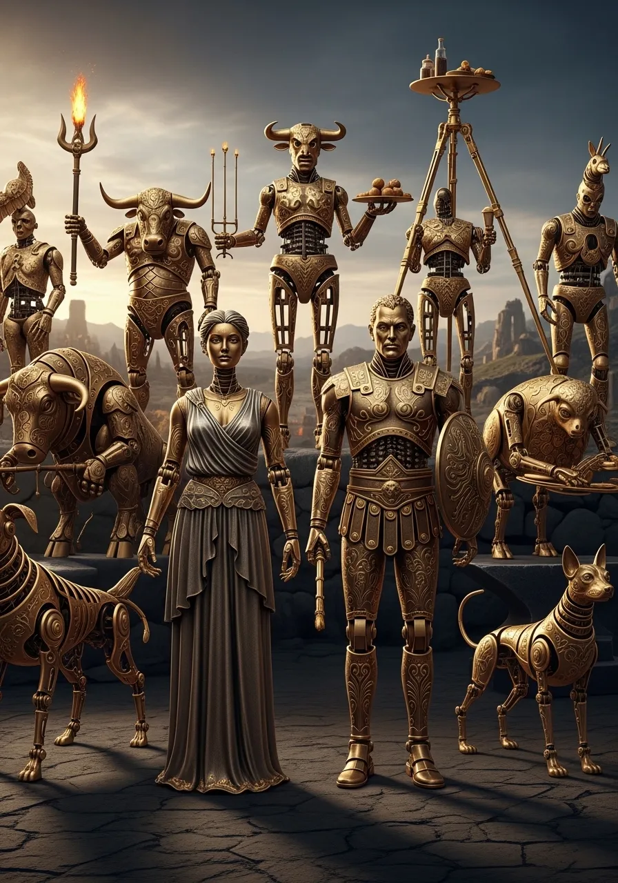 自律行動型金属人形オートマトン