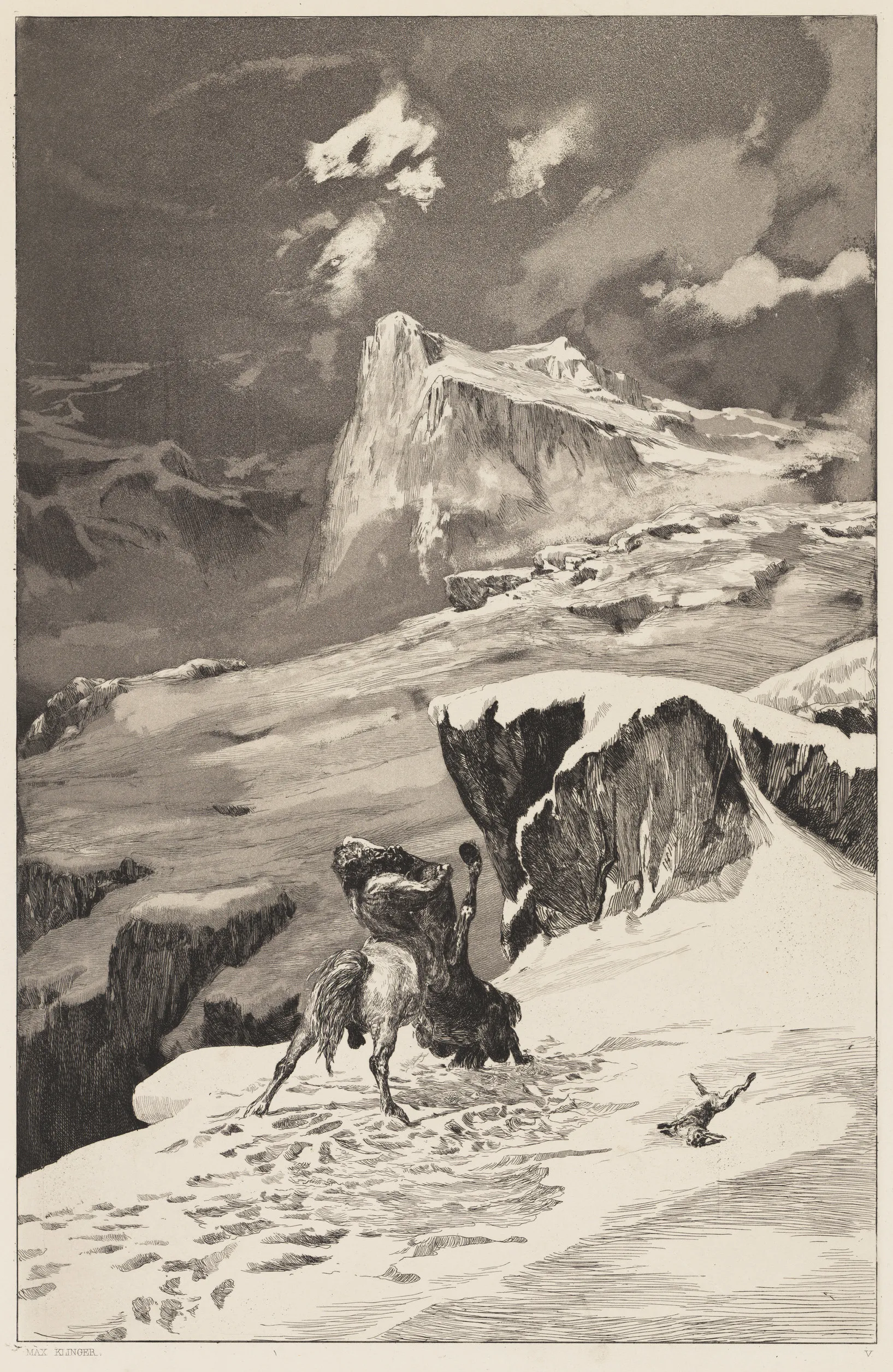 マックス・クリンガー『ケンタウロスの戦い』1870年-1920年