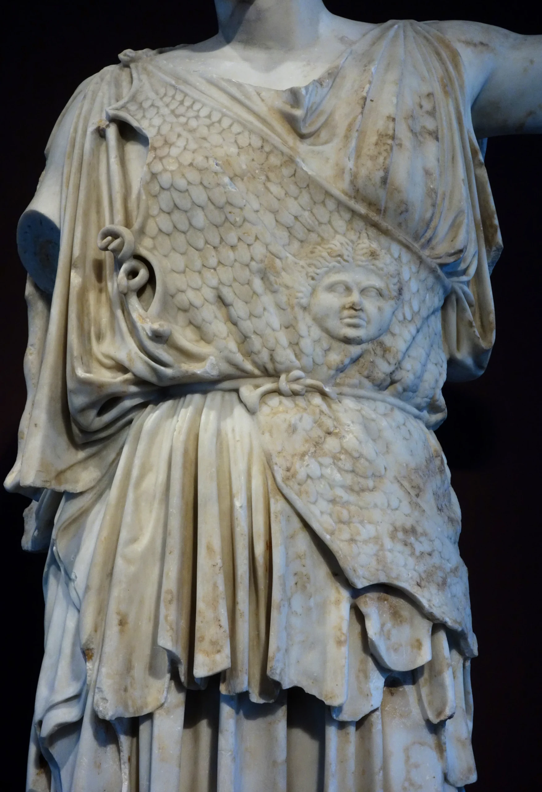 「アテナ・レムニア像に付けられたアイギス」ローマ時代