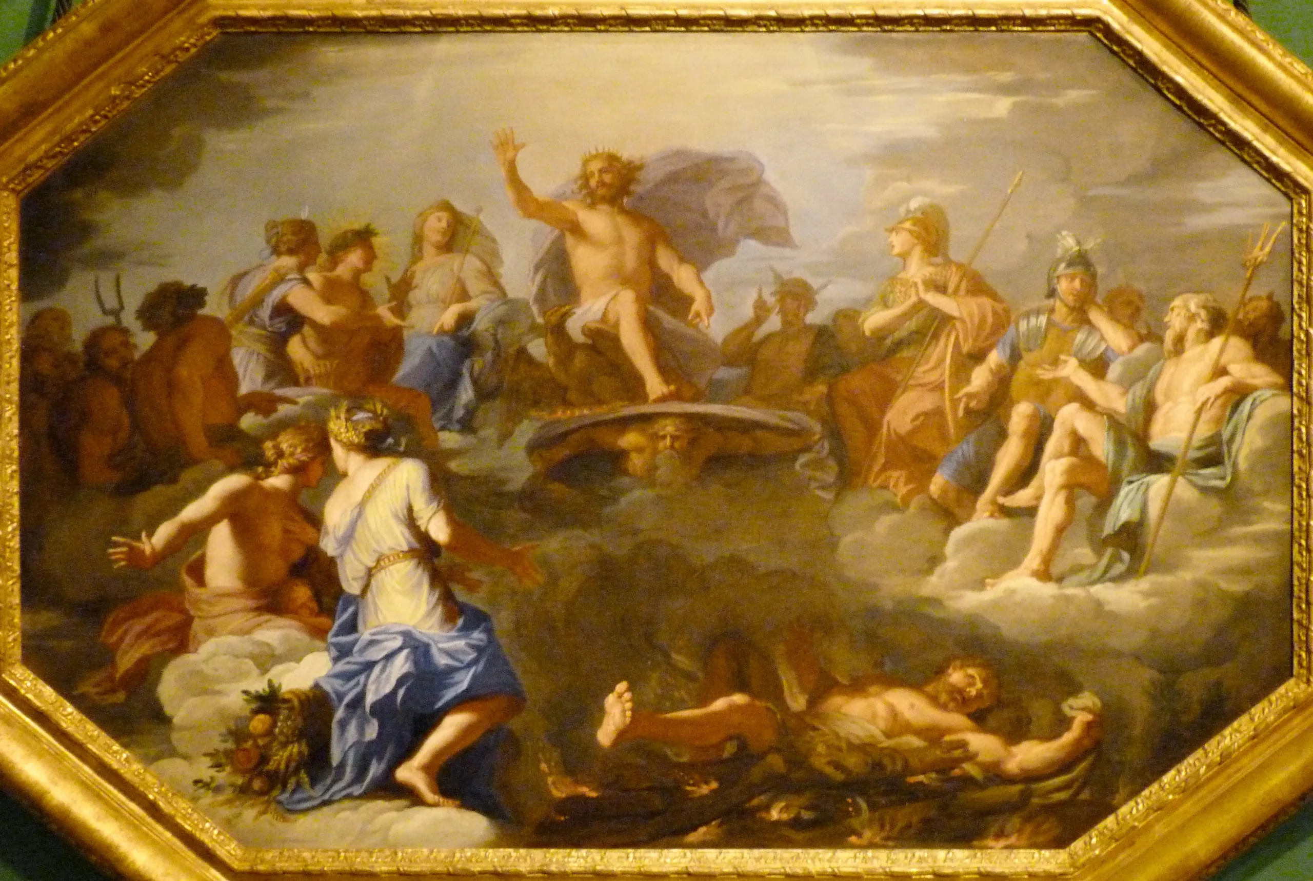 ジャン・バティスト・ド・シャンパーニュ「オリュンポスの神々と火葬されるヘラクレス」1671年頃